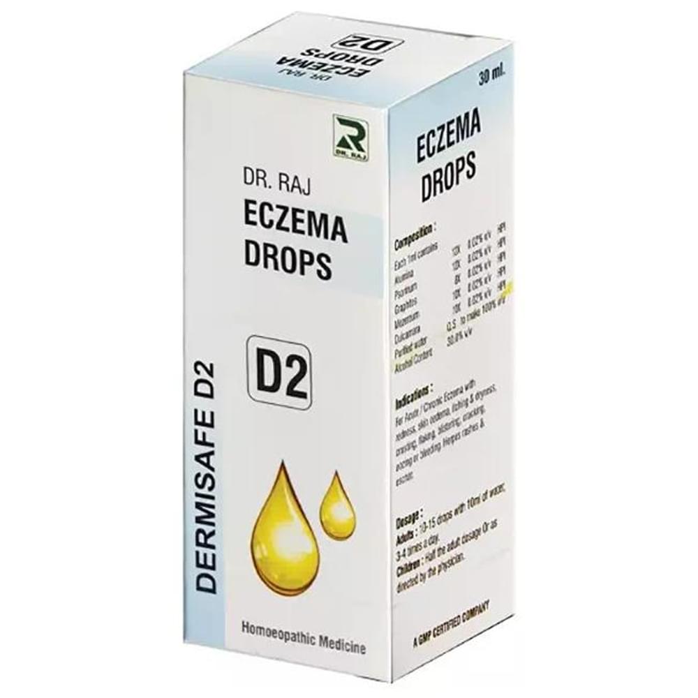 Dr. Raj Dermisafe D2 Eczema Drop bottle of 30 ml Drop Dr. Raj Dermisafe D2 Eczema Drop bottle of 30 ml Drop