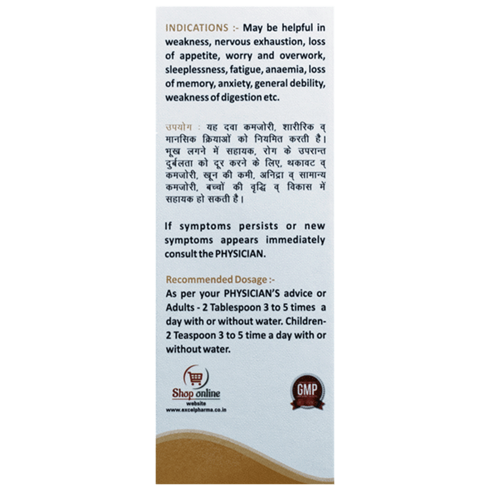 Excel AKG 31 E-Alfa Tonic Sugar Free bottle of 100 ml Tonic