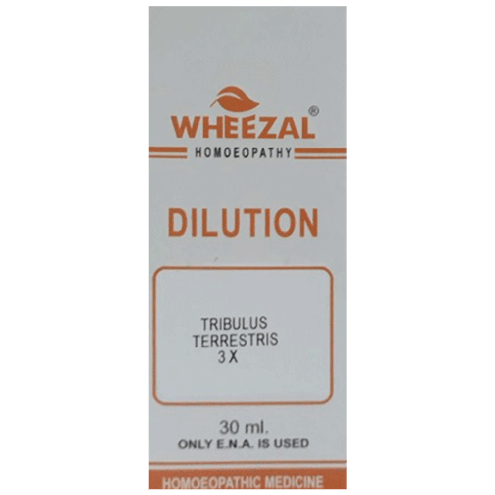 Wheezal Tribulus Terrestris Dilution 3X bottle of 30 ml Dilution