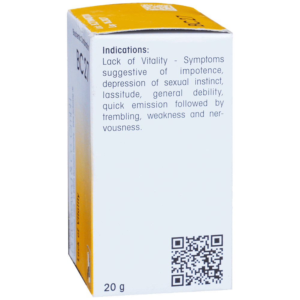 Dr. Reckeweg Bio-Combination 27 (BC 27) Tablet bottle of 20 gm Biocombination Tablet Dr. Reckeweg Bio-Combination 27 (BC 27) Tablet bottle of 20 gm Biocombination Tablet