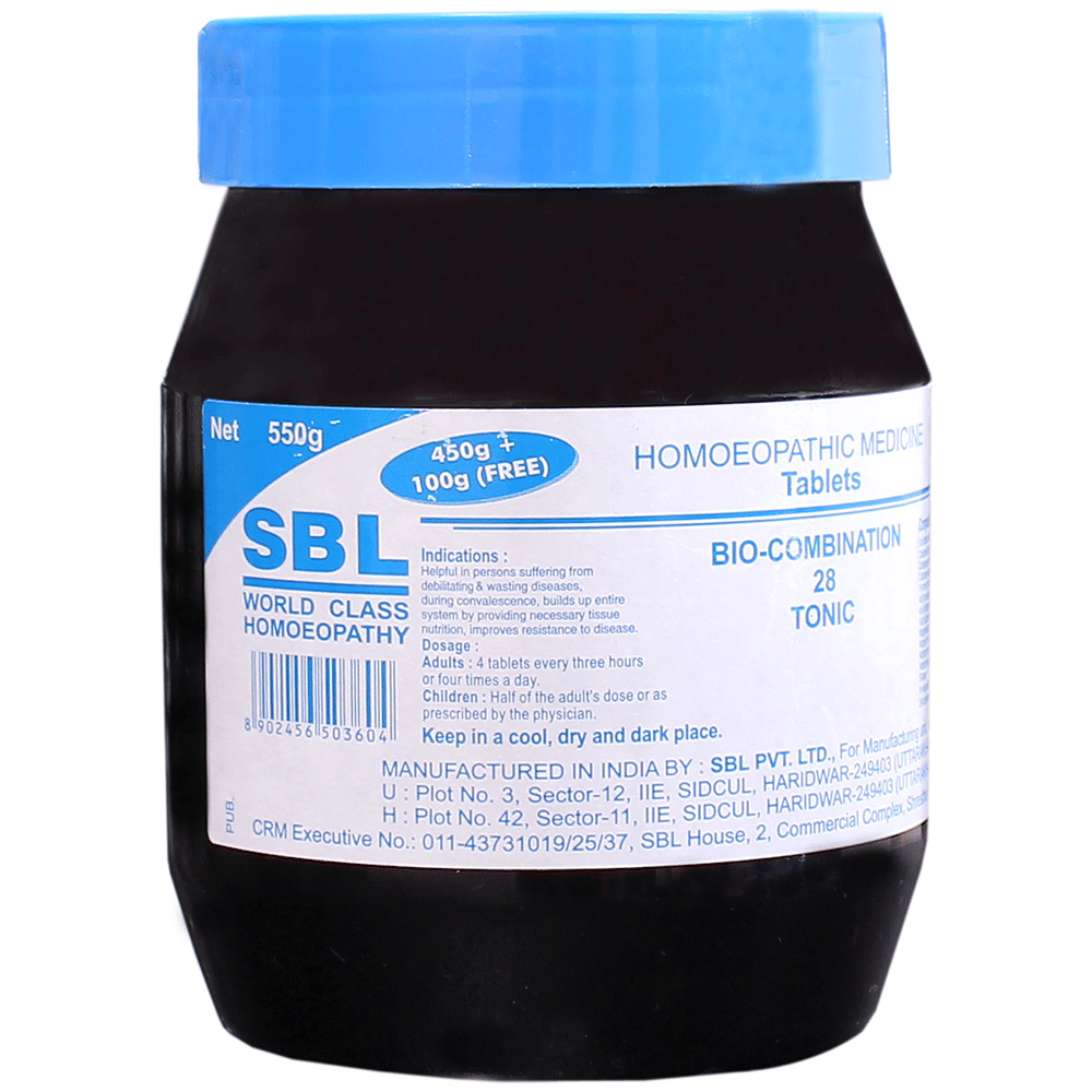SBL Bio-Combination 28 Tablet bottle of 550 gm Biocombination Tablet