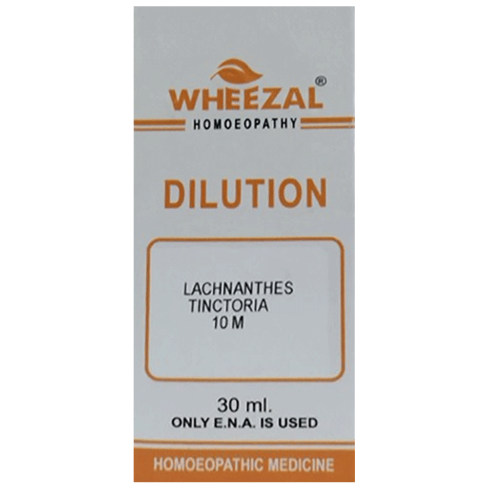 Wheezal Lachnanthes Tinctoria Dilution 10M bottle of 30 ml Dilution