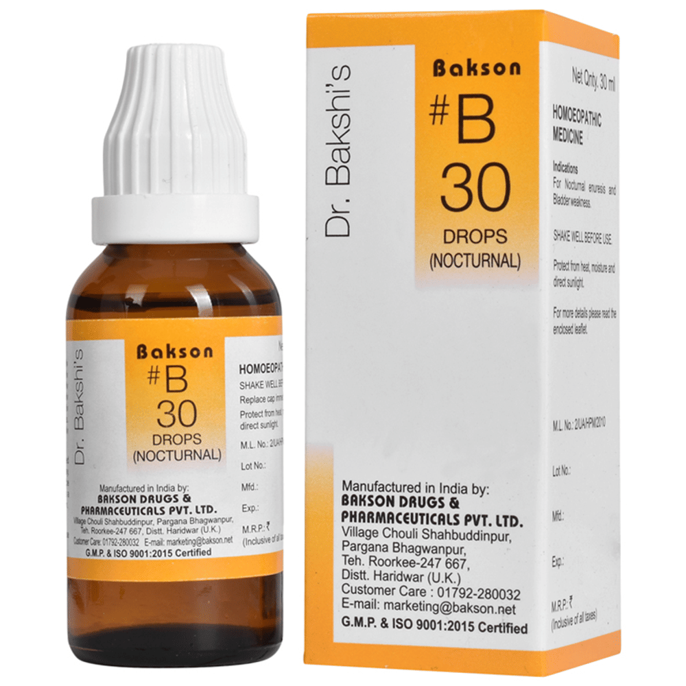 Bakson B30 Nocturnal Drop bottle of 30 ml Drop