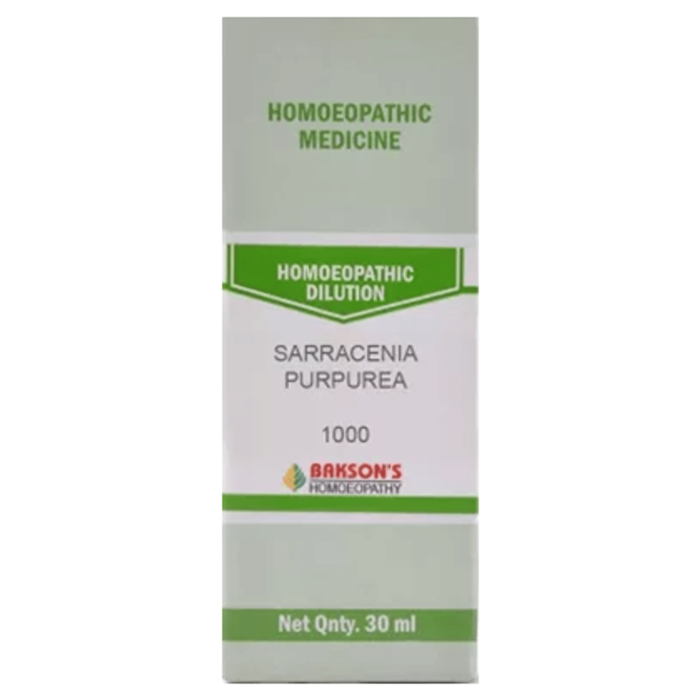 Bakson's Homeopathy Sarracenia Purpurea Dilution 1000 CH bottle of 30 ml Dilution