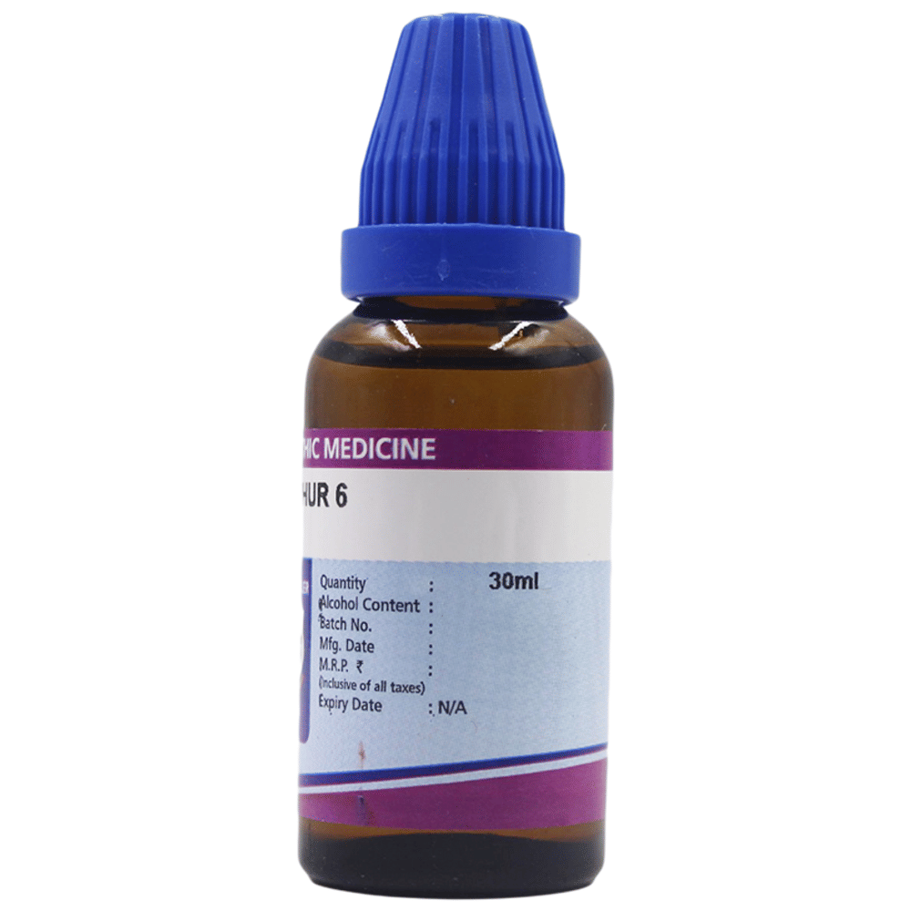 Father Muller Sulphur Drop 6 bottle of 30 ml Oral Drops Father Muller Sulphur Drop 6 bottle of 30 ml Oral Drops