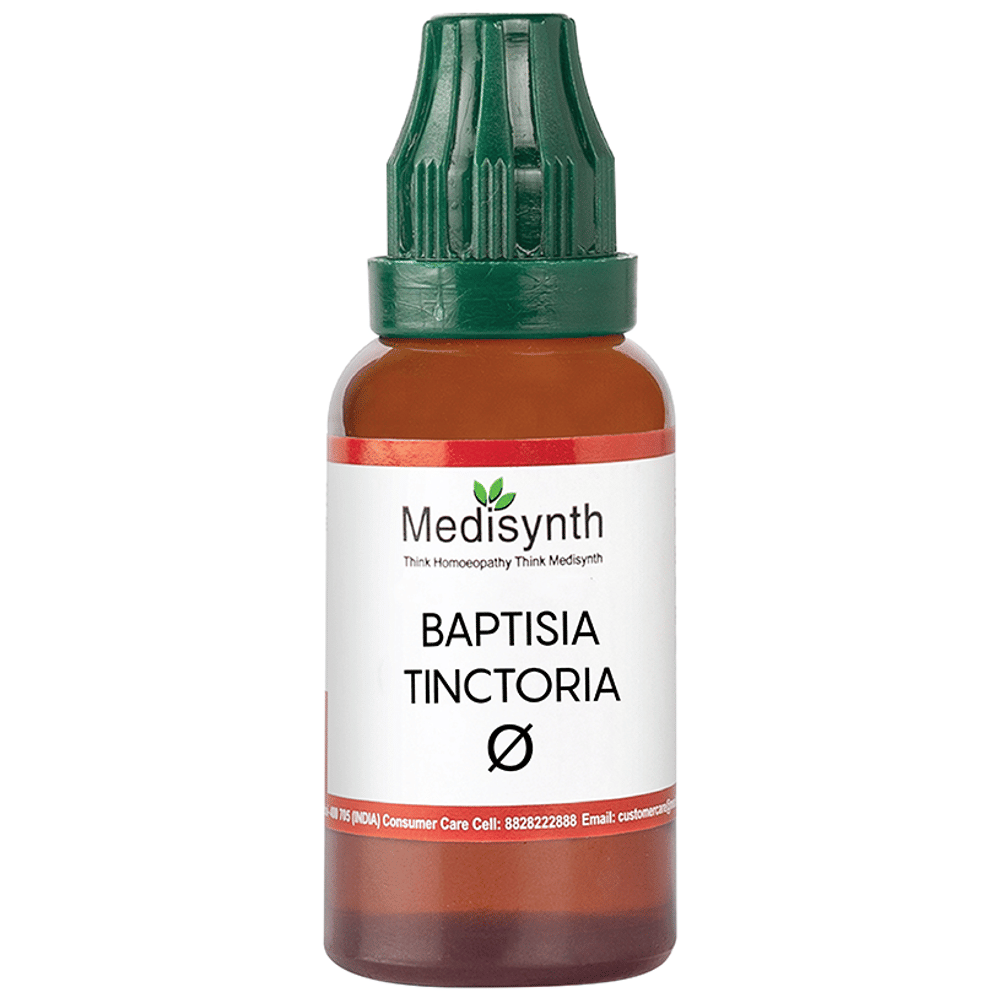 Medisynth Baptisia Tinctoria Mother Tincture Q bottle of 30 ml Mother Tincture Medisynth Baptisia Tinctoria Mother Tincture Q bottle of 30 ml Mother Tincture