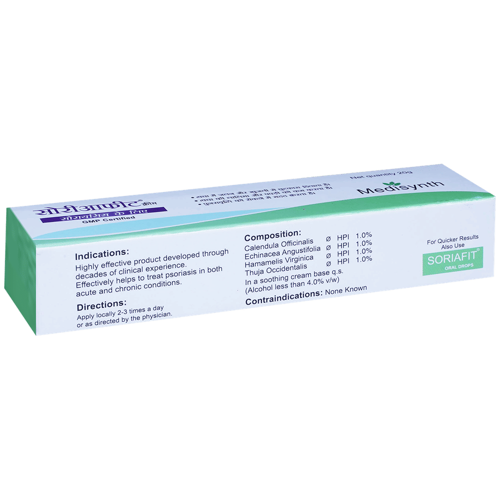 Medisynth Soriafit Cream tube of 20 gm Cream Medisynth Soriafit Cream tube of 20 gm Cream