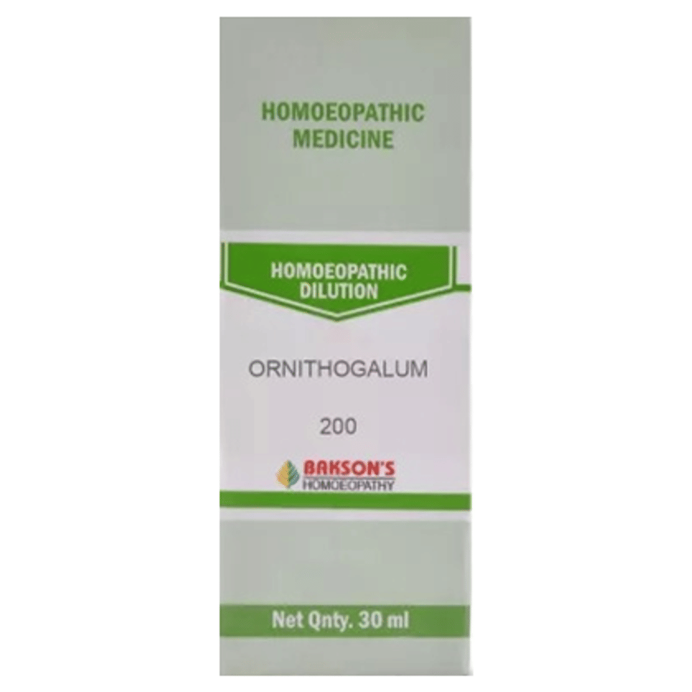 Bakson's Homeopathy Ornithogalum Dilution 200 bottle of 30 ml Dilution