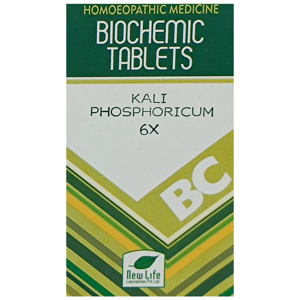New Life Kali Phosphoricum Biochemic Tablet 6X bottle of 25 biochemic tablets