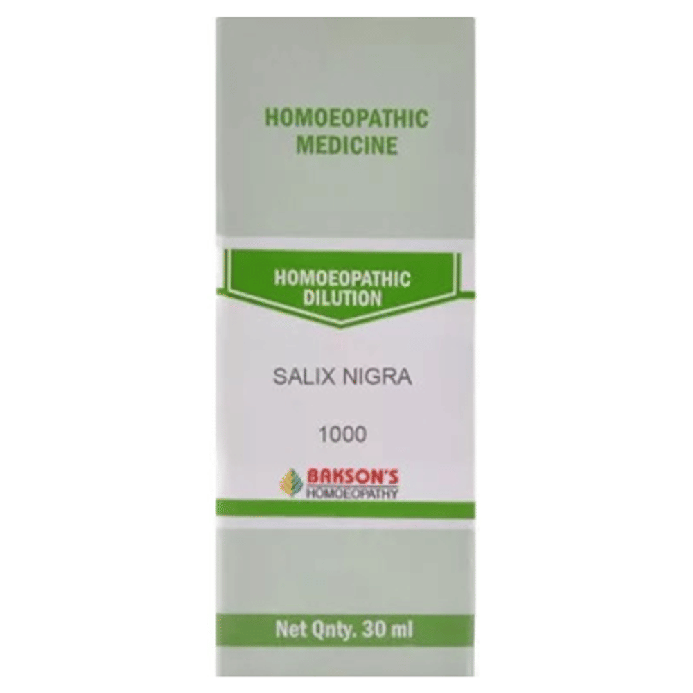 Bakson's Homeopathy Salix Nigra Dilution 1000 CH bottle of 30 ml Dilution