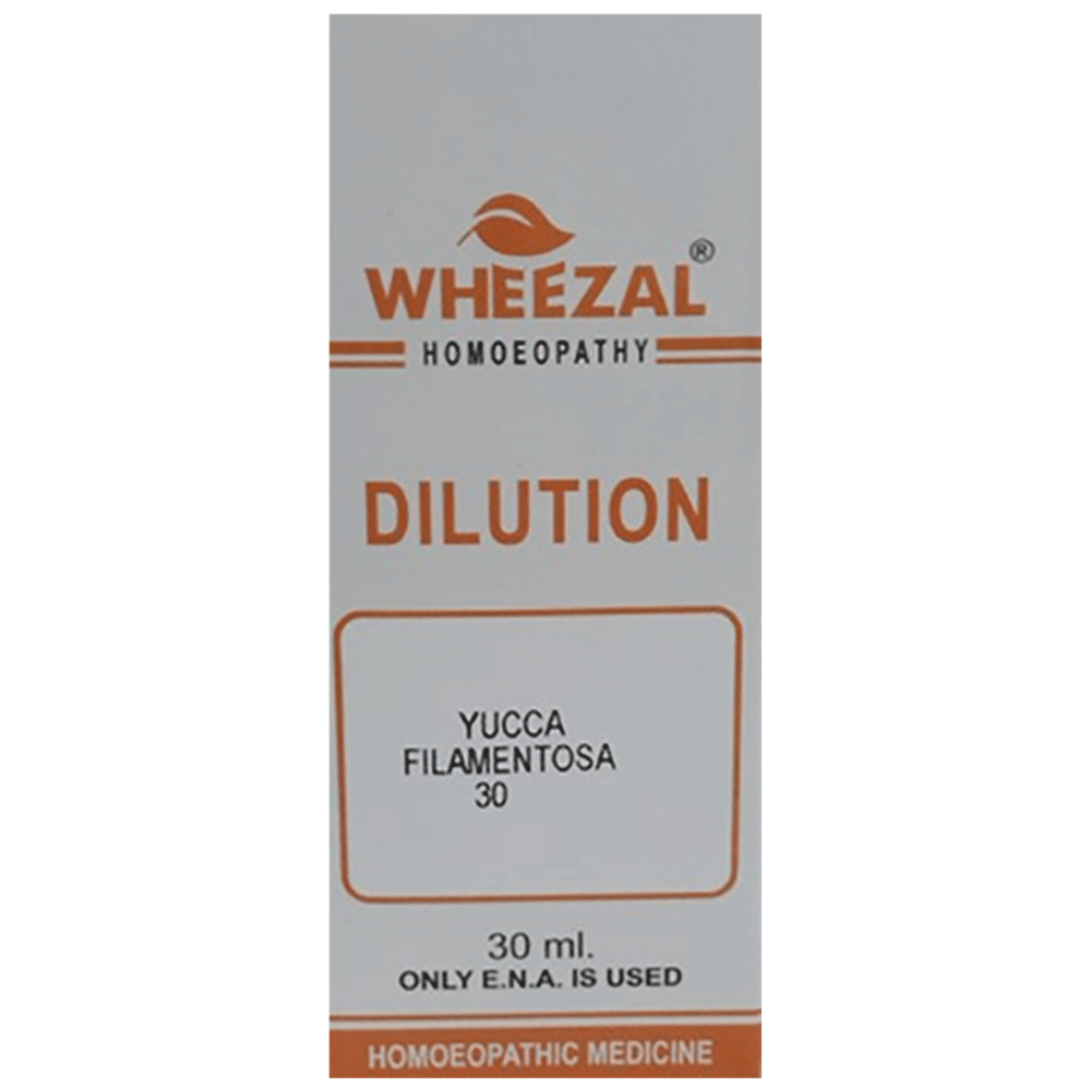 Wheezal Yucca Filamentosa Dilution 30 bottle of 30 ml Dilution