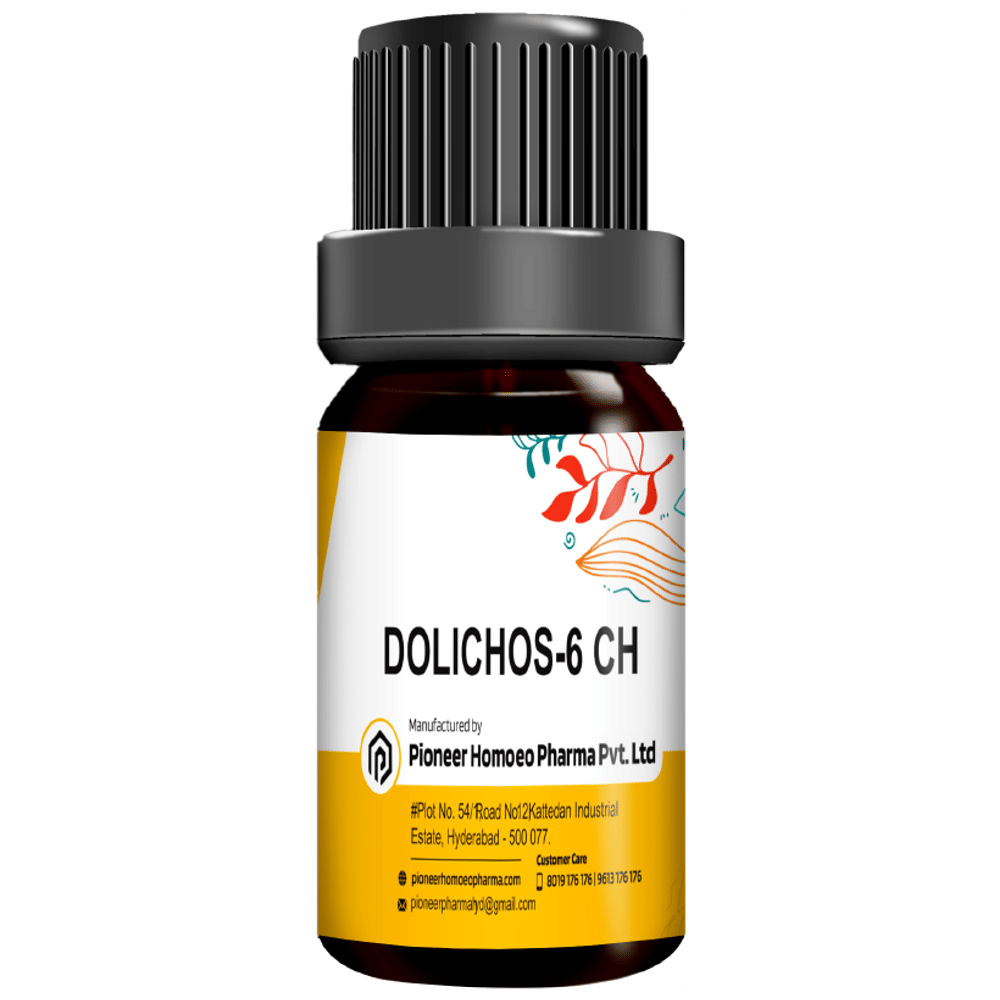 Pioneer Pharma Dolichos Globules Pellets Multidose Pills 6 CH bottle of 150 tablets