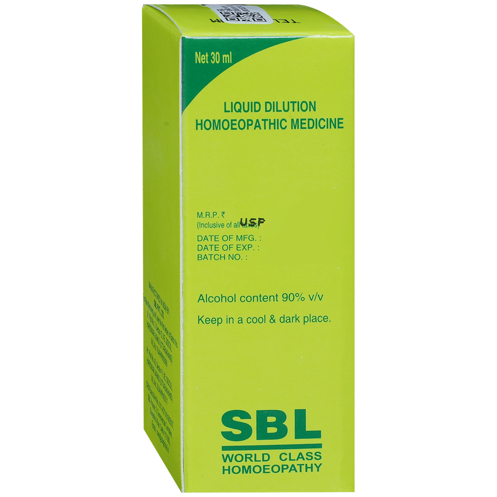 SBL Tellurium Dilution 30 CH bottle of 30 ml Dilution