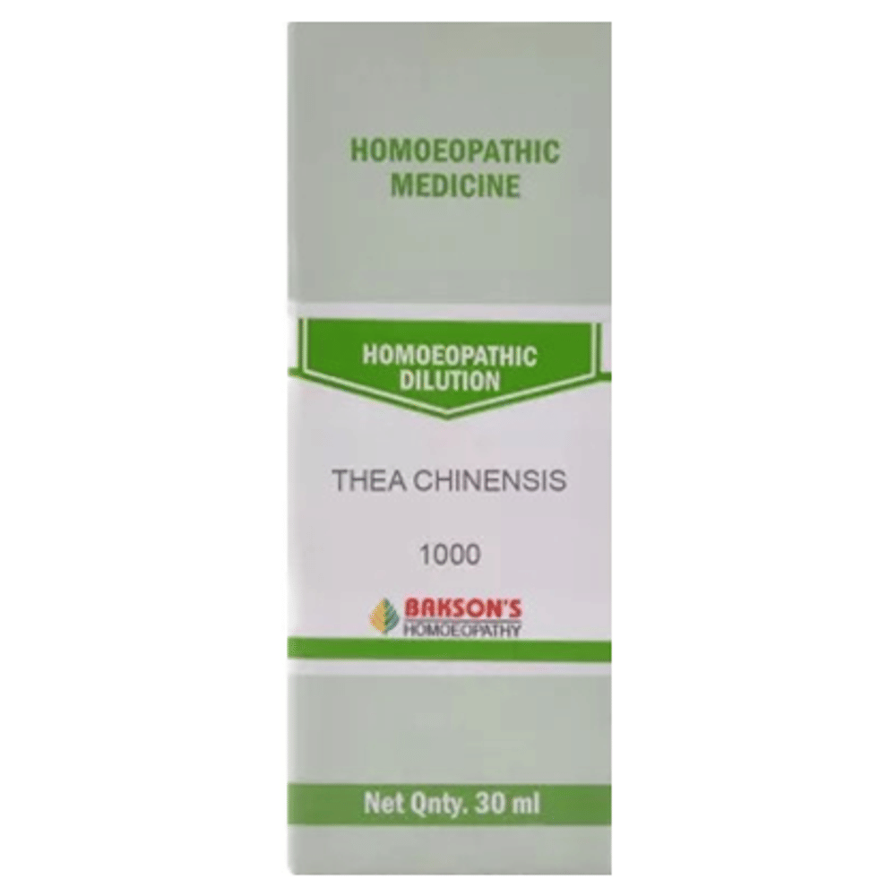 Bakson's Homeopathy Thea Chinensis Dilution 1000 CH bottle of 30 ml Dilution