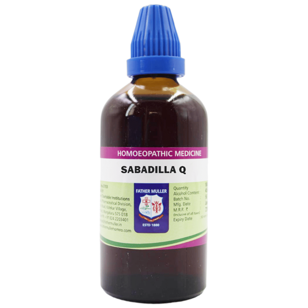 Father Muller Sabadilla Dilution Q bottle of 100 ml Dilution