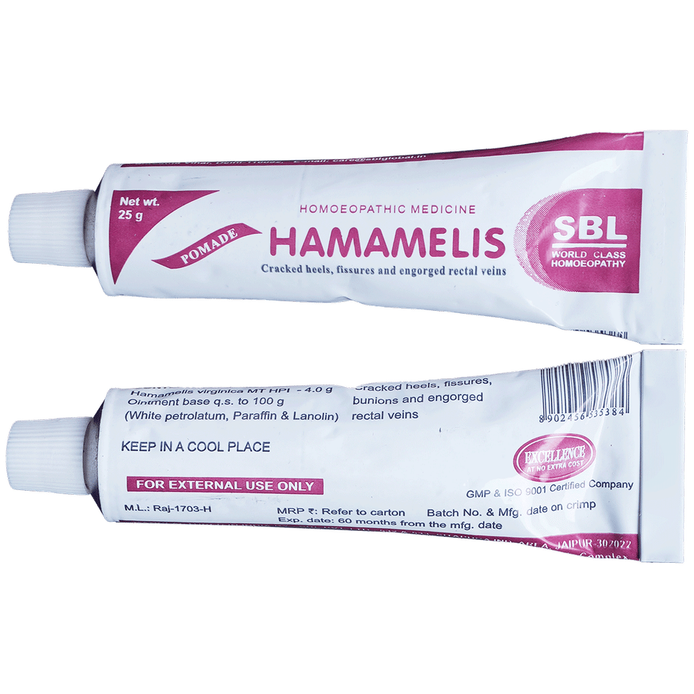 SBL Hamamelis Ointment tube of 25 gm Ointment