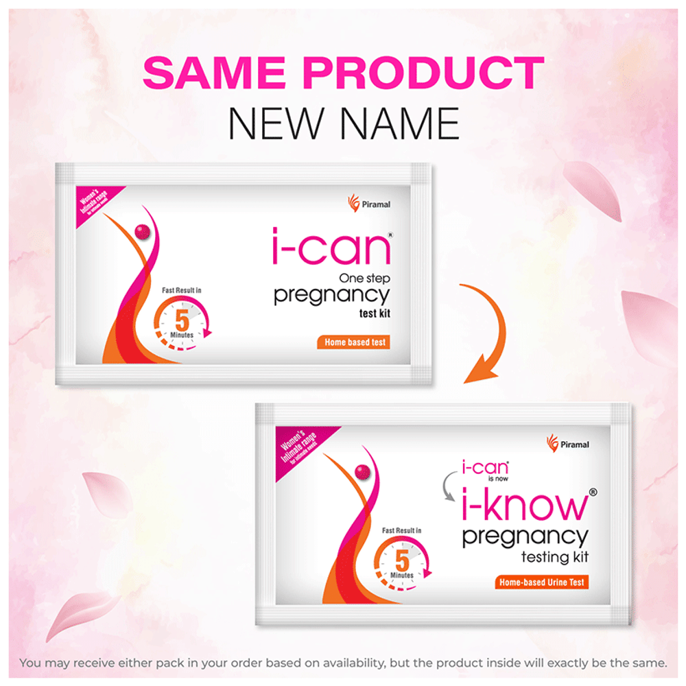 i-Know Pregnancy Test kit | Fast Result in 5 min | Home based urine test | Women's intimate Range box of 1 Test Kit i-Know Pregnancy Test kit | Fast Result in 5 min | Home based urine test | Women's intimate Range box of 1 Test Kit