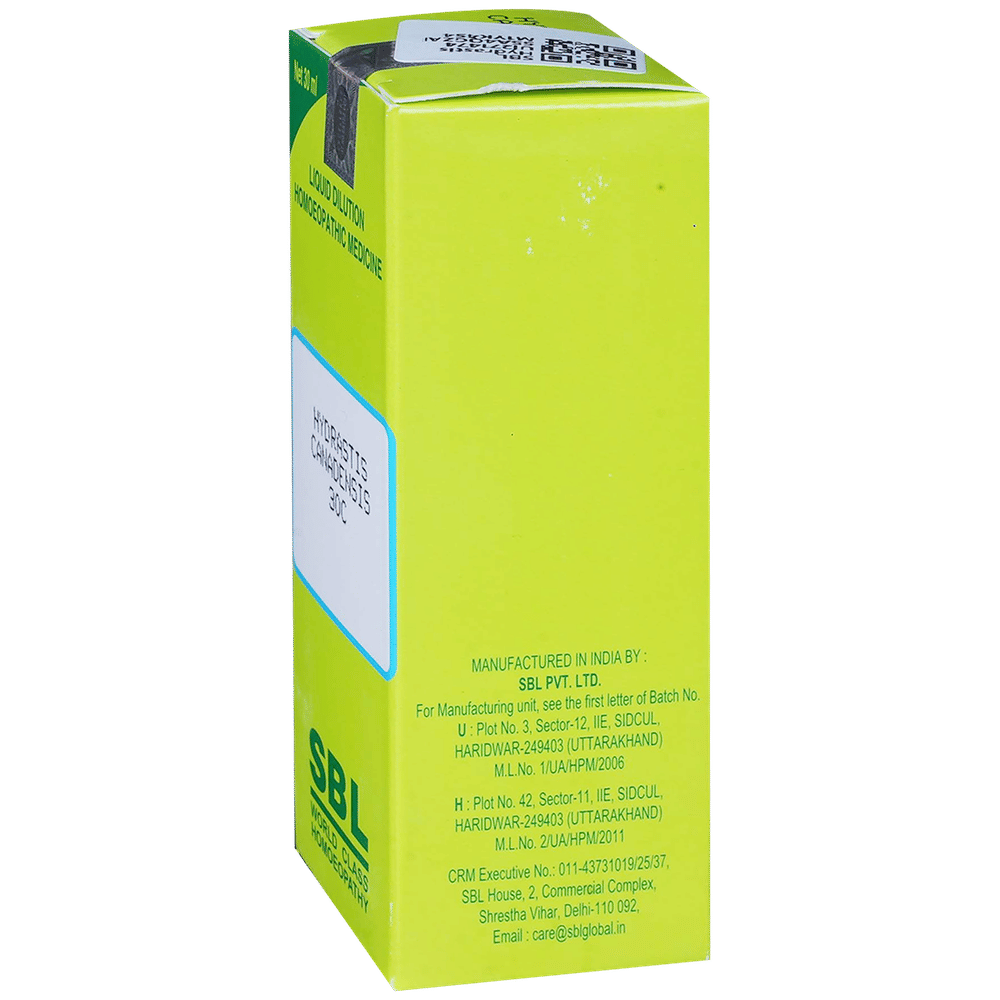 SBL Hydrastis Canadensis Dilution 30 CH bottle of 30 ml Dilution SBL Hydrastis Canadensis Dilution 30 CH bottle of 30 ml Dilution