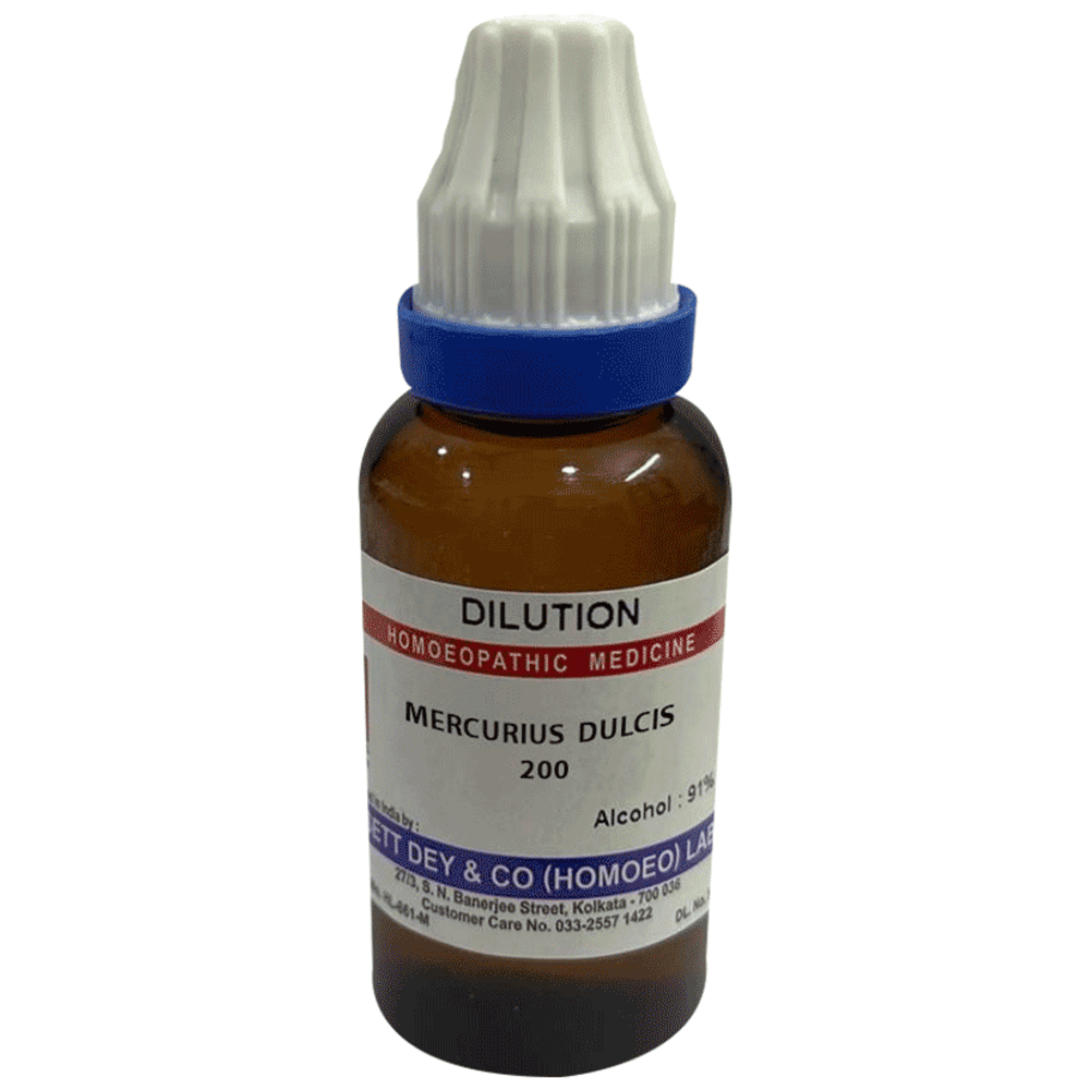 Sett Dey Mercurius Dulcis Dilution 200 bottle of 30 ml Dilution