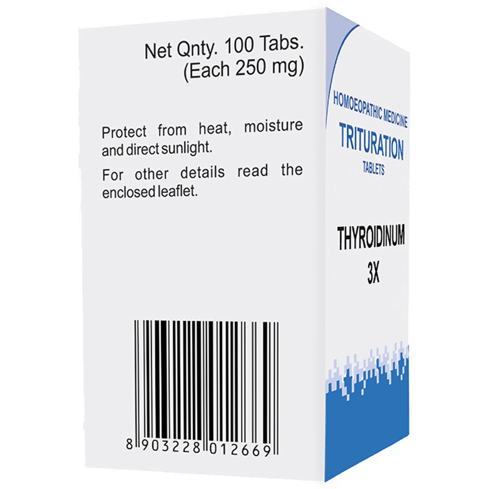 Bakson's Homeopathy Thyroidinum Trituration Tablet 3X bottle of 100 trituration tablets Bakson's Homeopathy Thyroidinum Trituration Tablet 3X bottle of 100 trituration tablets