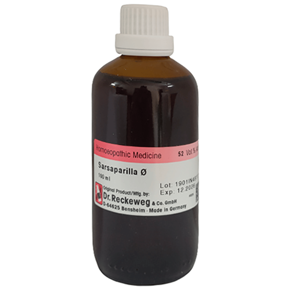 Dr Reckeweg &Co.gmbH SarsaparillaMT Mother Tincture Q bottle of 100 ml Mother Tincture