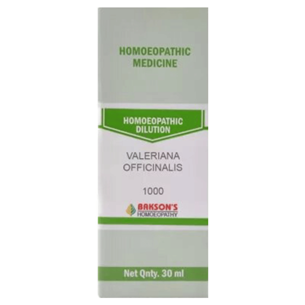 Bakson's Homeopathy Valeriana Officinalis Dilution 1000 CH bottle of 30 ml Dilution Bakson's Homeopathy Valeriana Officinalis Dilution 1000 CH bottle of 30 ml Dilution