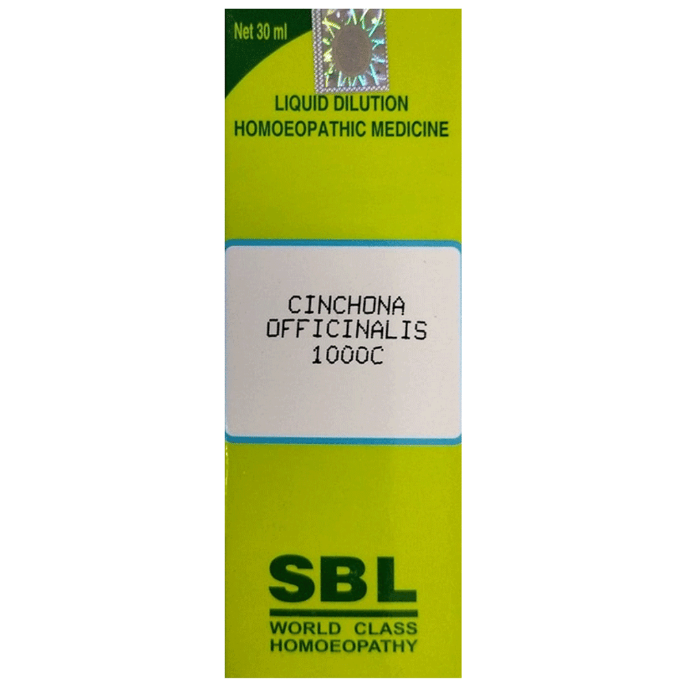 SBL Cinchona Officinalis Dilution 1000 C bottle of 30 ml Dilution