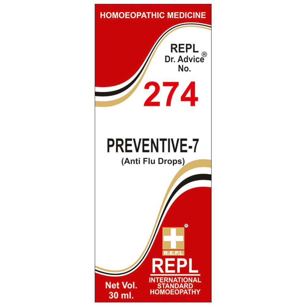 REPL Dr. Advice No.274 Preventive-7 Drop bottle of 30 ml Drop REPL Dr. Advice No.274 Preventive-7 Drop bottle of 30 ml Drop