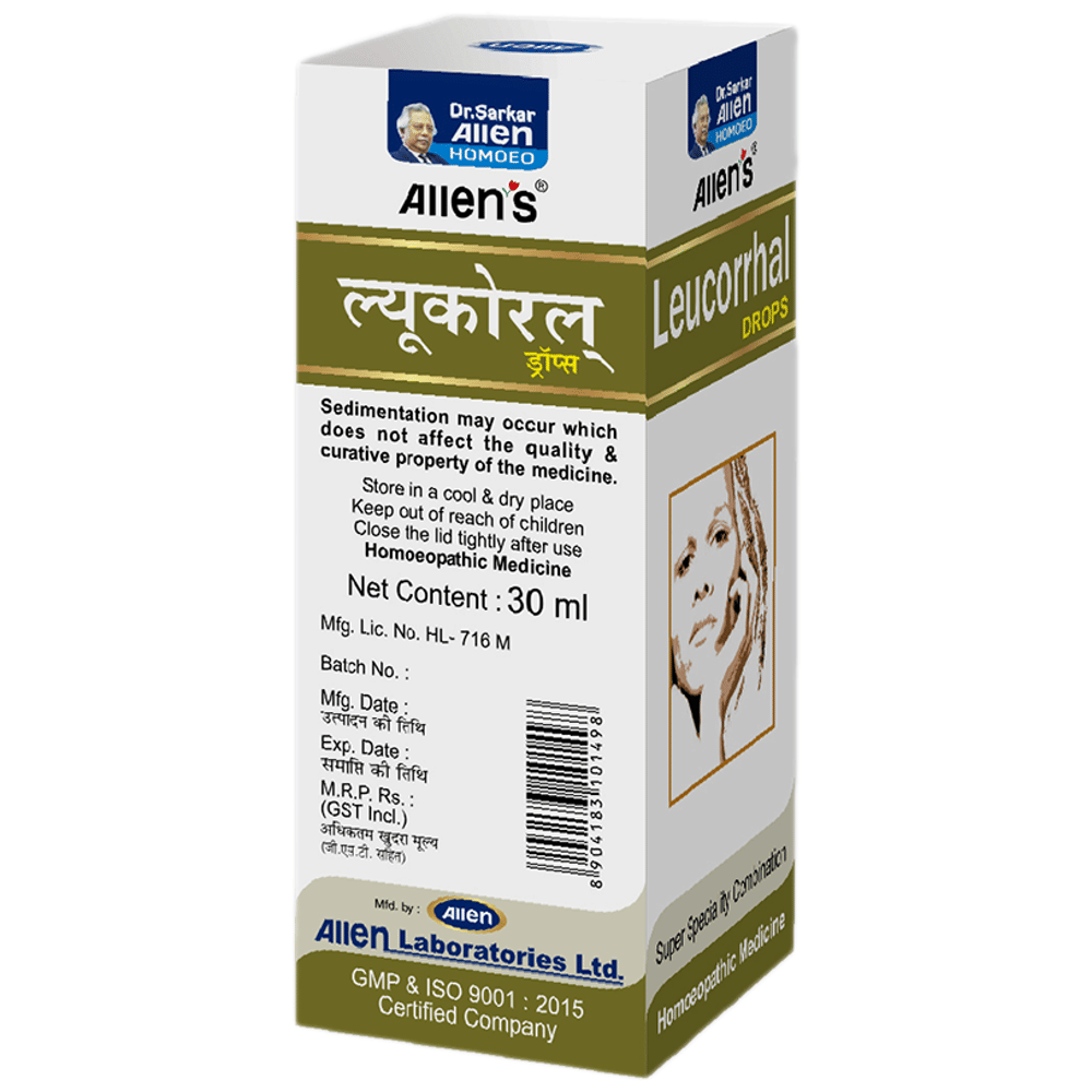 Allen's Leucorrhal Drops (30ml Each) combo pack of 2 bottles
