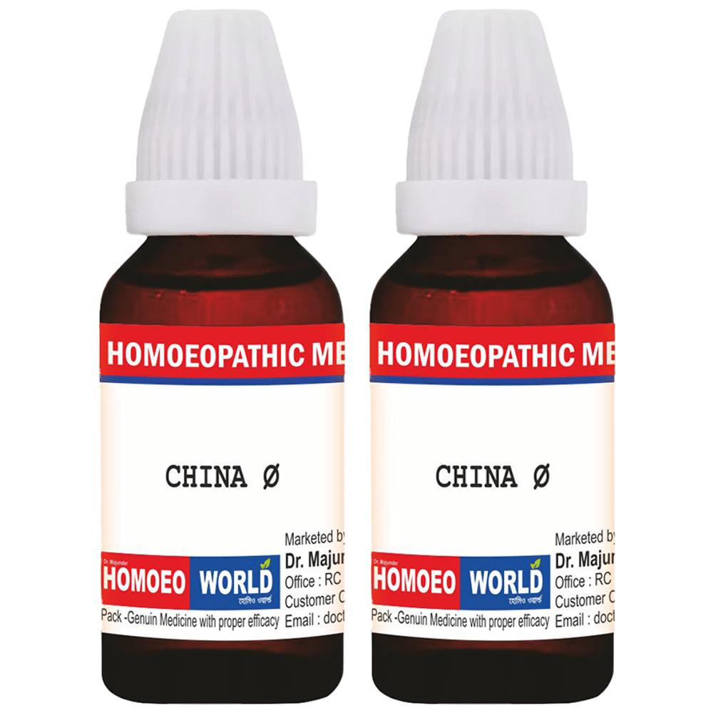 Dr. Majumder Homeo World China Mother Tincture (30ml Each) Q combo pack of 2 bottles