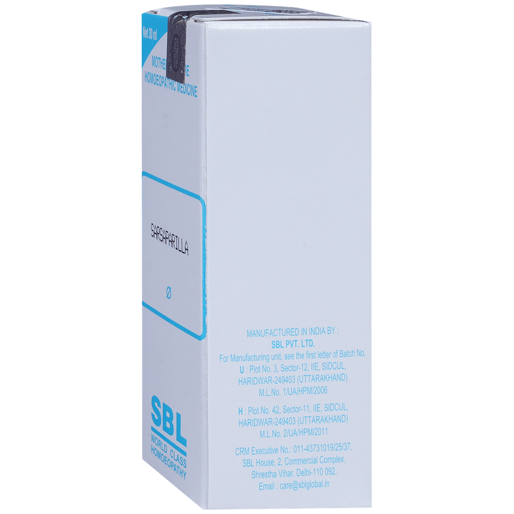 SBL Sarsaparilla Mother Tincture Q bottle of 30 ml Mother Tincture