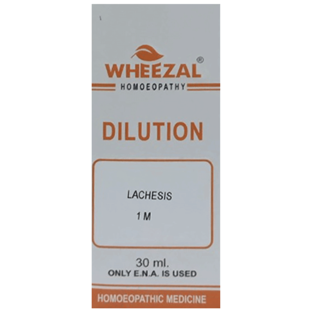 Wheezal Lachesis Dilution 1M bottle of 30 ml Dilution
