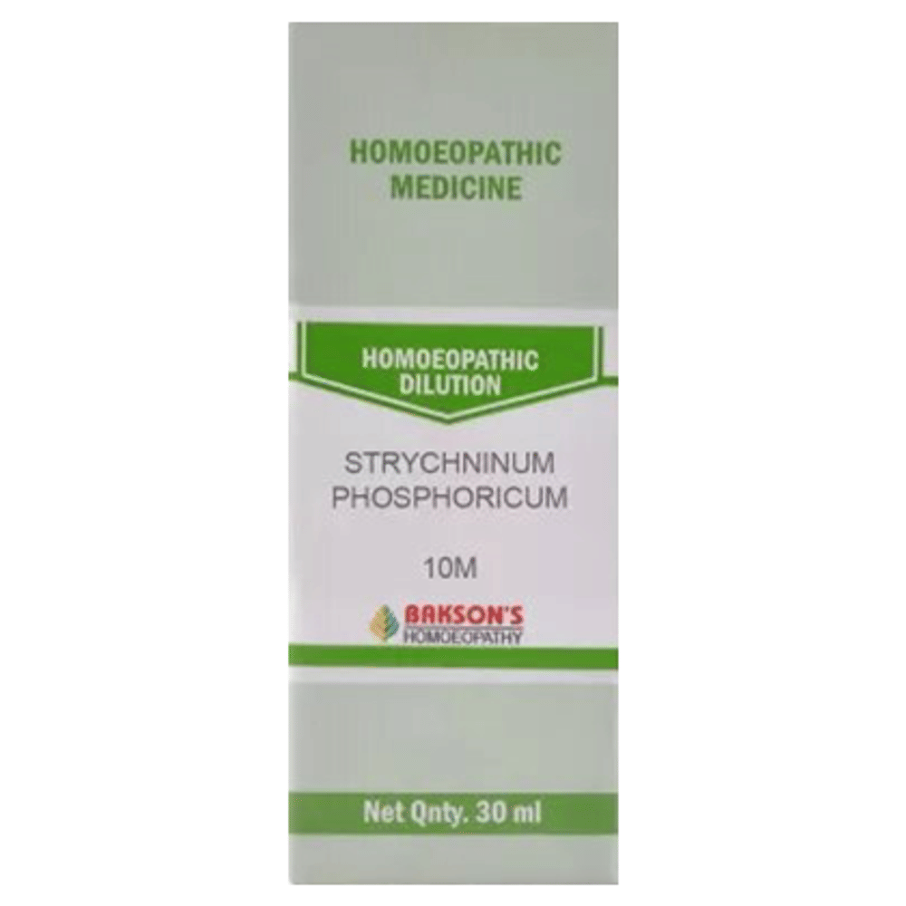 Bakson's Homeopathy Strychninum Phosphroicum Dilution bottle of 30 ml Dilution