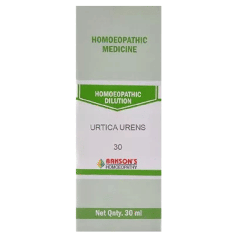 Bakson's Homeopathy Urtica Urens Dilution 30 bottle of 30 ml Dilution