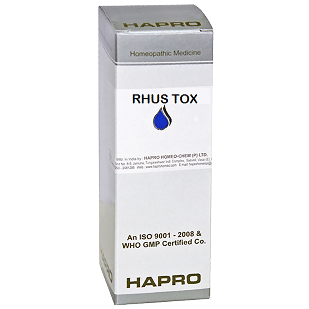 Hapro Rhus Tox Dilution 10M bottle of 30 ml Dilution