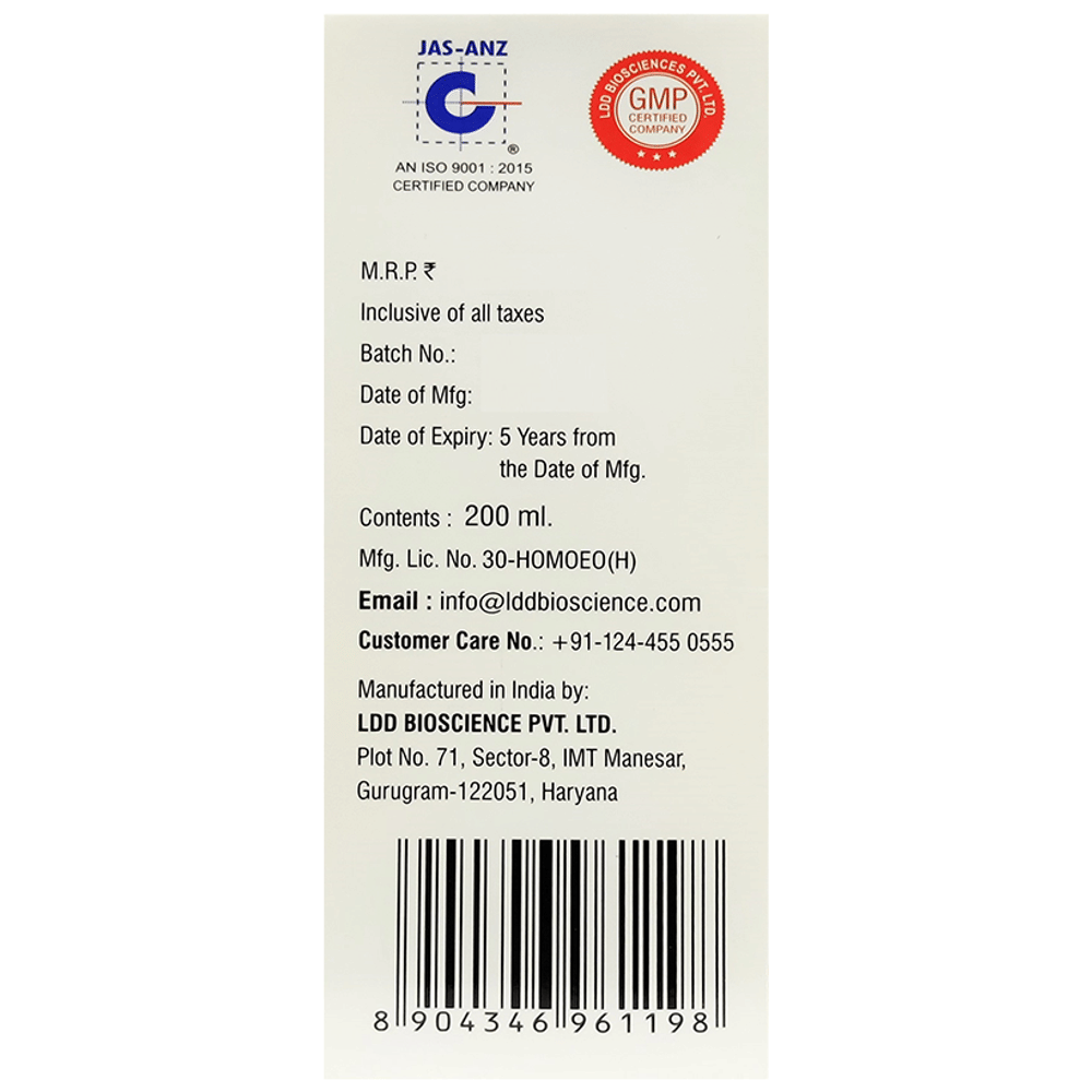 LDD Bioscience Livkare Tonic Sugar Free box of 200 ml Tonic