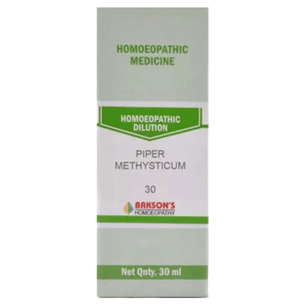 Bakson's Homeopathy Piper Methysticum Dilution 30 bottle of 30 ml Dilution
