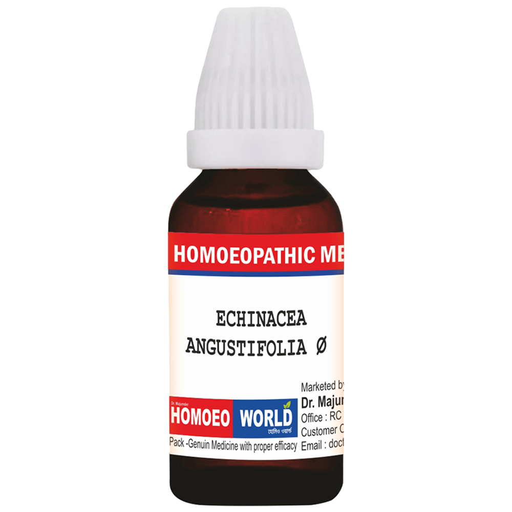 Dr. Majumder Homeo World Echinacea Angustifolia Mother Tincture (30ml Each) Q box of 1 Bottle