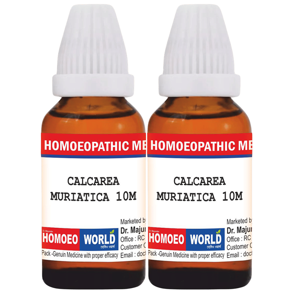 Dr. Majumder Homeo World Calcarea Muriatica Dilution(30ml Each) 10M combo pack of 2 Packs