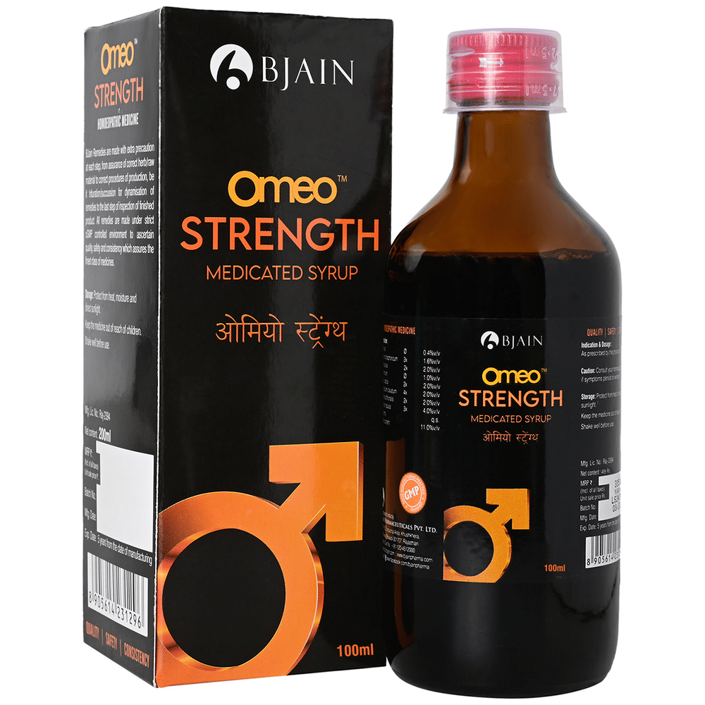 Bjain Omeo Strength Syrup bottle of 100 ml Syrup