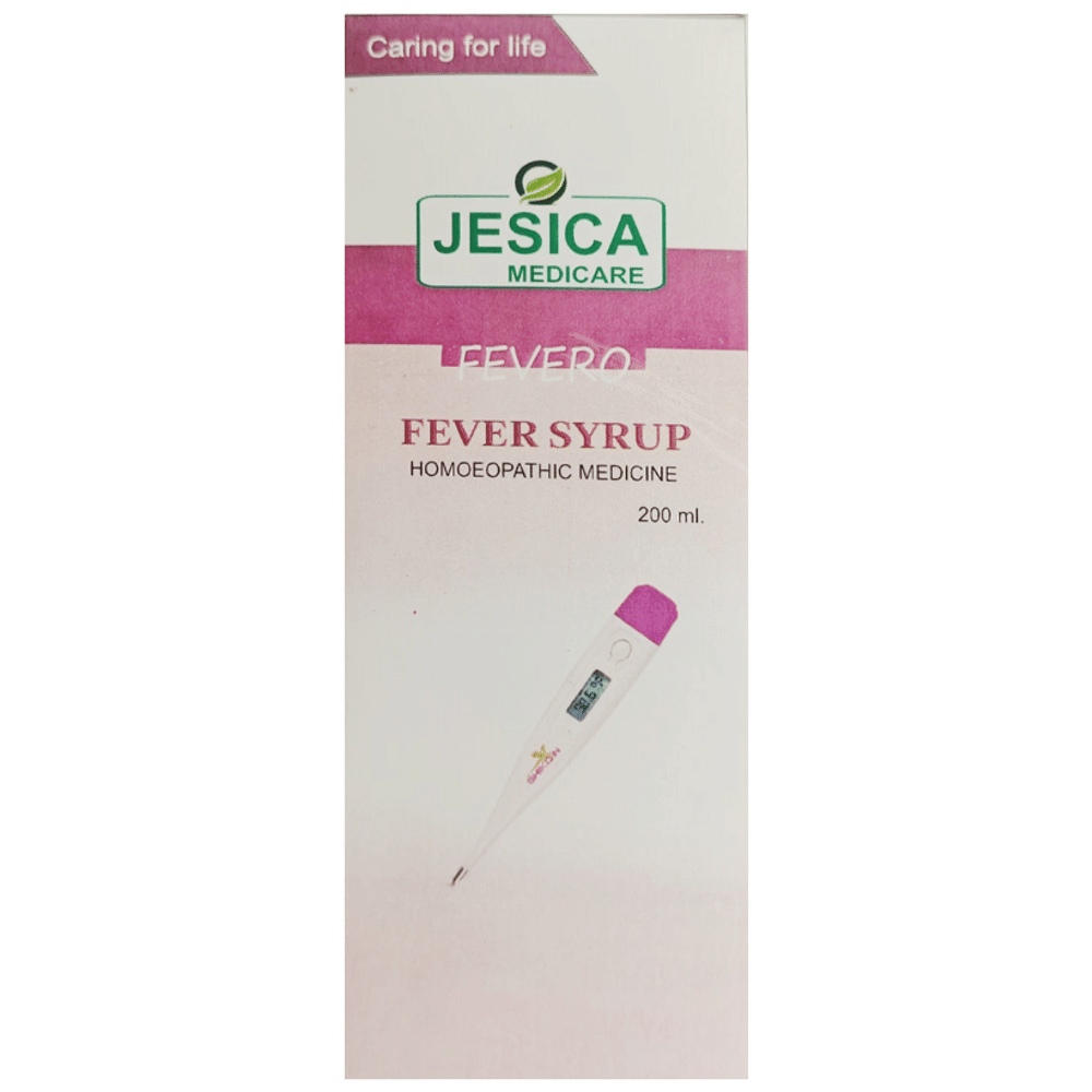 Jesica Fevero Fever Syrup bottle of 200 ml Syrup