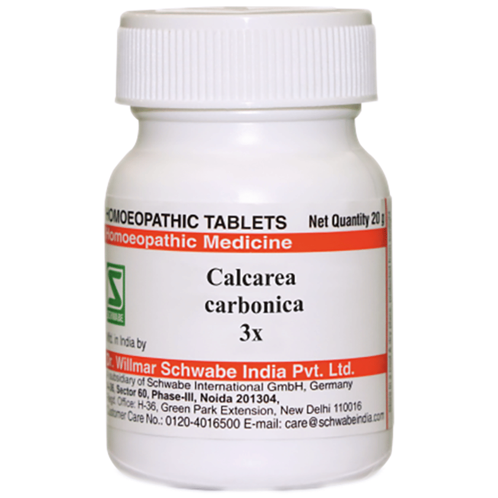 Dr Willmar Schwabe India Calcarea Carbonica Tablet 3X bottle of 20 gm Tablet