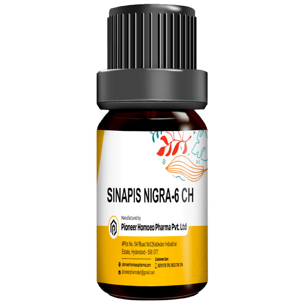 Pioneer Pharma Sinapis Nigra Globules Pellets Multidose Pills 6 CH bottle of 150 tablets