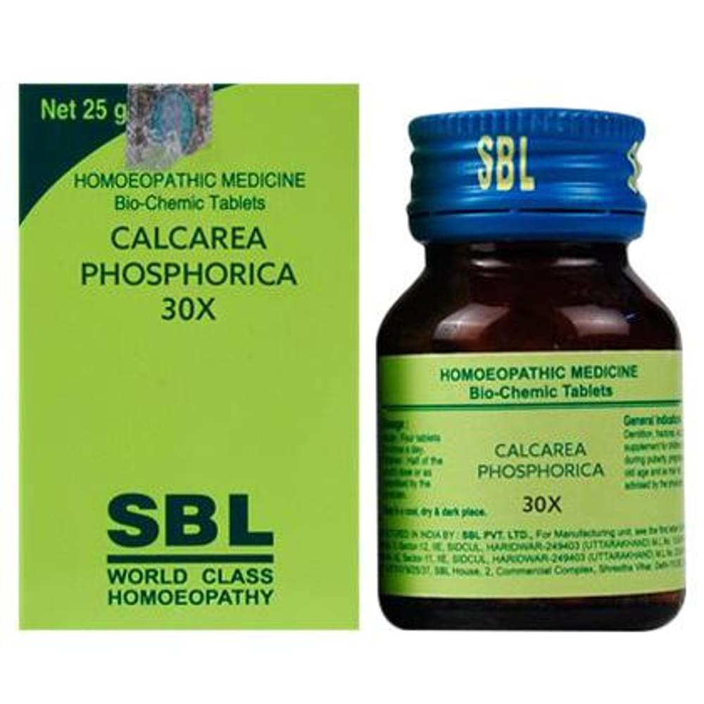 SBL Calcarea Phosphorica Biochemic Tablet 30X bottle of 25 gm Biochemic Tablet