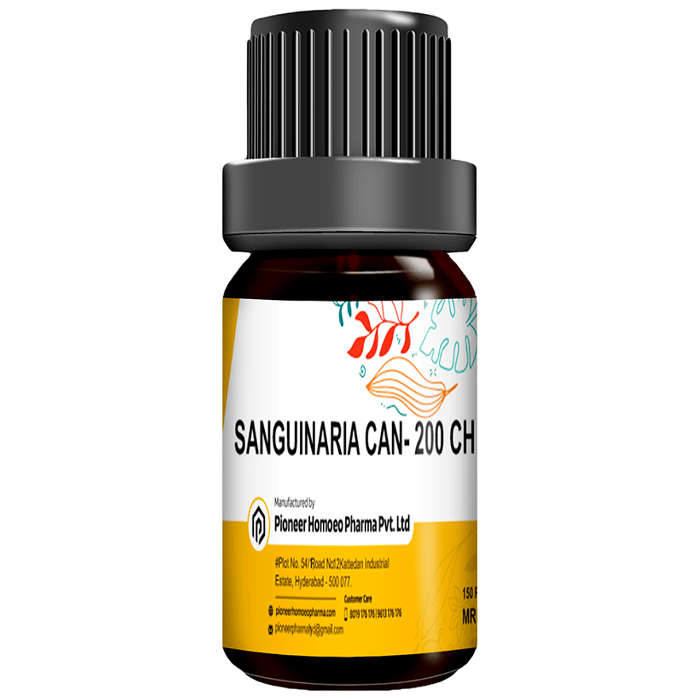 Pioneer Pharma Sanguinaria Globules Pellets Multidose Pills 200 CH bottle of 150 tablets