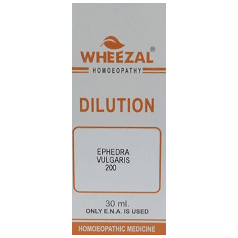 Wheezal Ephedra Vulgaris Dilution 200 bottle of 30 ml Dilution