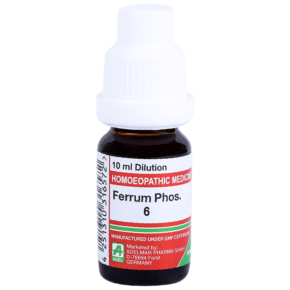 ADEL Ferrum Met. Dilution 6 bottle of 10 ml Dilution ADEL Ferrum Met. Dilution 6 bottle of 10 ml Dilution
