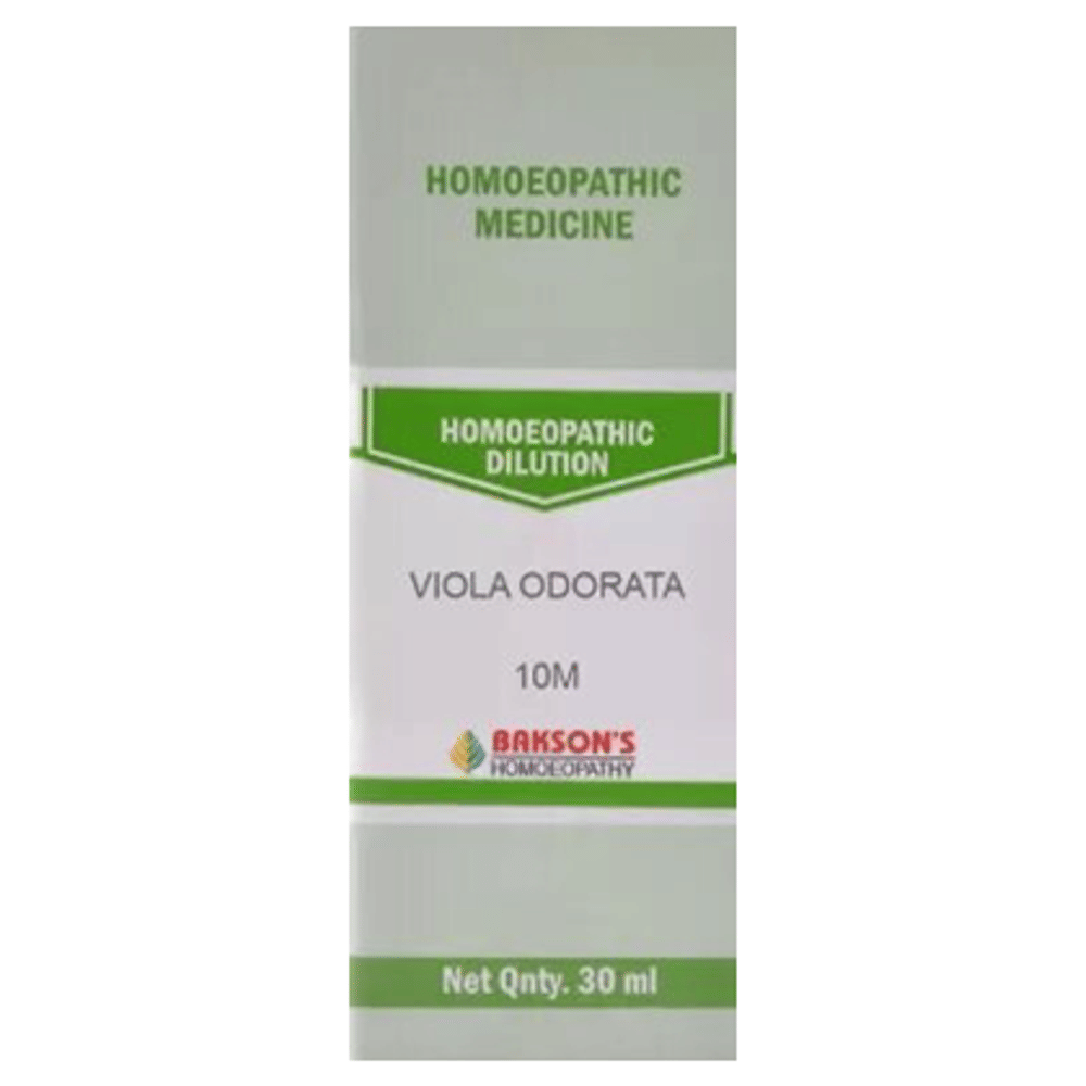 Bakson's Homeopathy Viola Odorata  Dilution 10M bottle of 30 ml Dilution