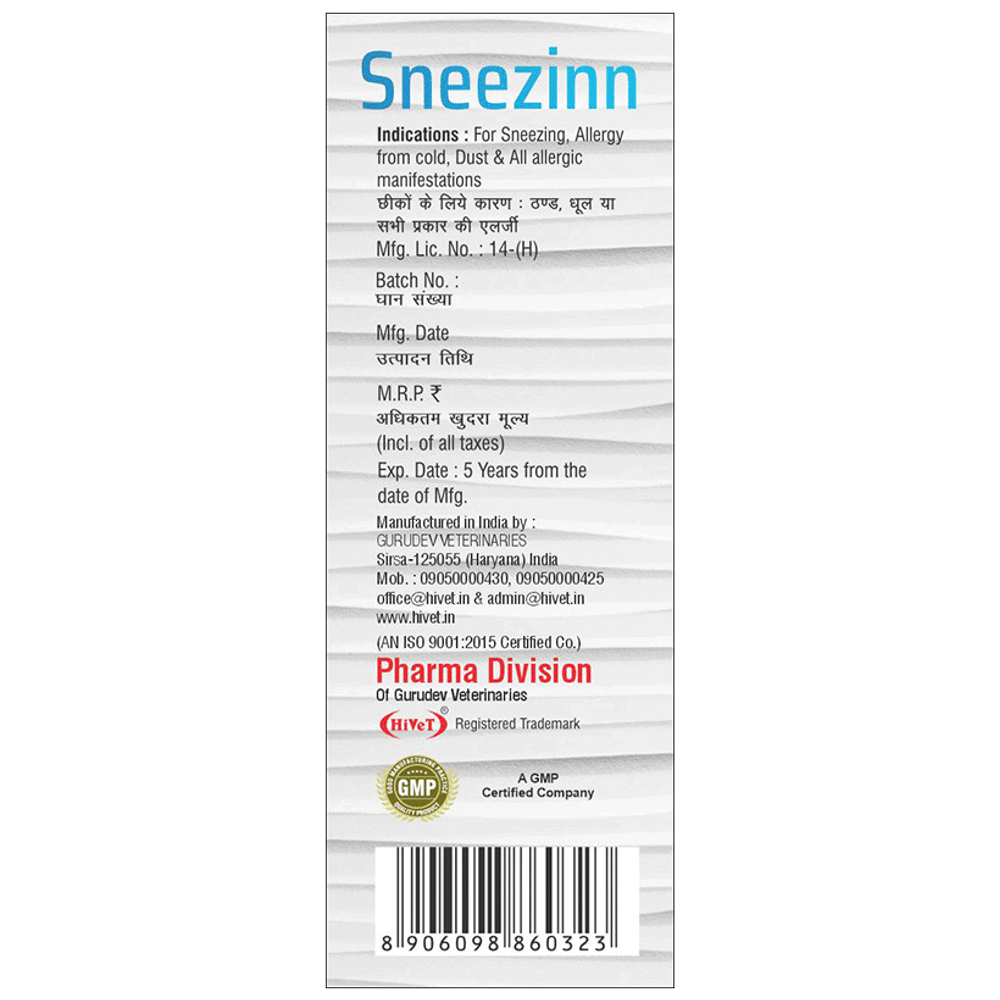 Hivet Sneezinn Drop bottle of 30 ml Drop