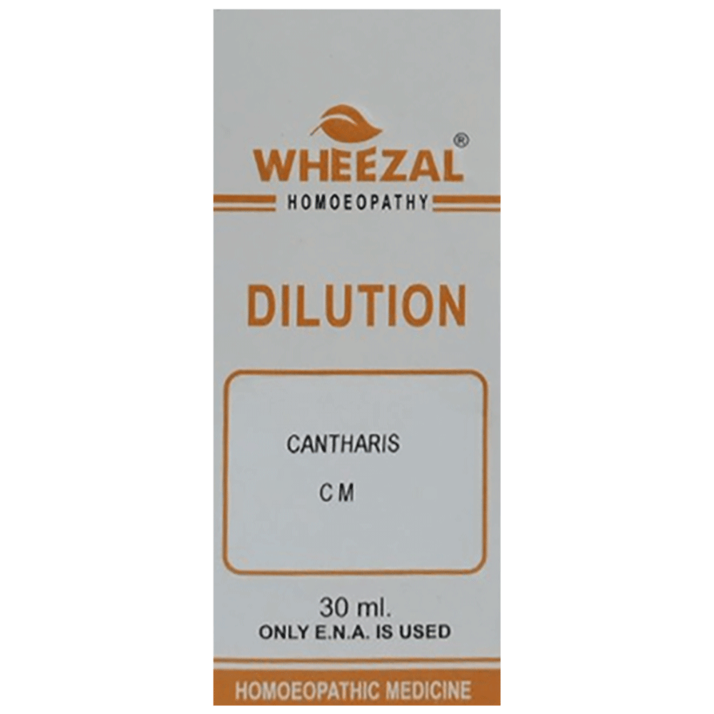 Wheezal Cantharis Dilution CM bottle of 30 ml Dilution Wheezal Cantharis Dilution CM bottle of 30 ml Dilution